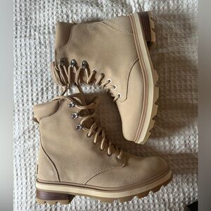 NWB&T Sorel Waterproof Women’s Lennox Lace in Canoe Sz 10